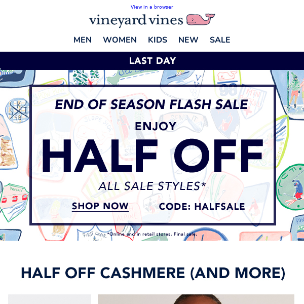 LAST DAY: Half Off Bestselling Sale Styles