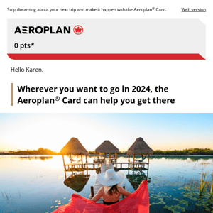 Air Canada, spring is in the air and you can be too—with 60,000 bonus points