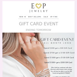 Gift Card Event Is Ending Soon 😍