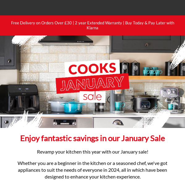 Upgrade your kitchen space with January offers 🍳☕