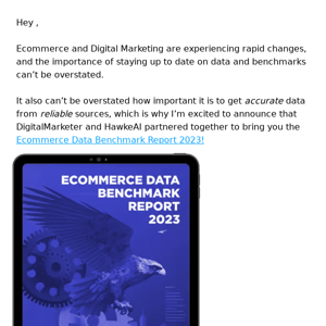 [Report] 2023 Ecommerce Benchmarks