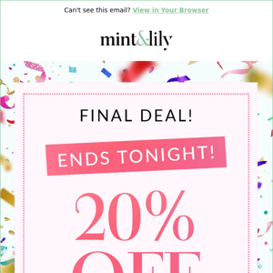 ⭐️ FINAL DEAL! 20% OFF E-V-E-R-Y-T-H-I-N-G⭐️