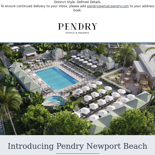 Pendry Newport Beach,Newport Beach 2023