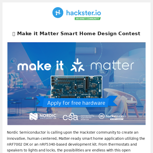 News from Hackster.io 🏠