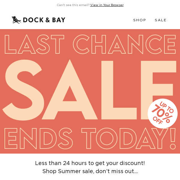 LAST CHANCE to SAVE