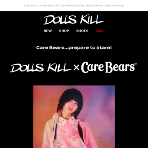 Early Access → Dolls Kill x Care Bears  🌈☁️