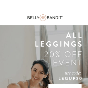 20% Off All Leggings STARTS NOW!