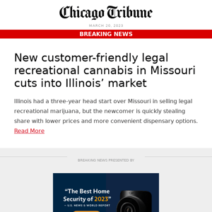Missouri's legal cannabis market taking share from Illinois