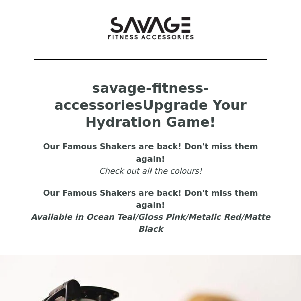 Savage Fitness Accessories Look what's Back in Stock! 🎉