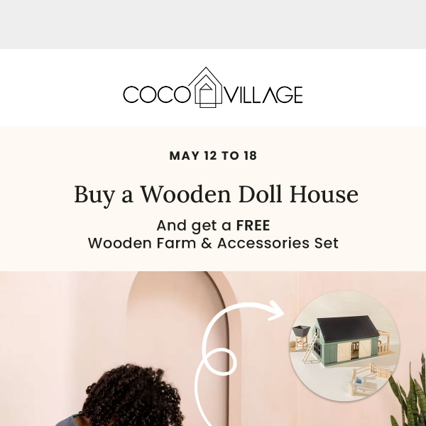 Wooden Doll House – Coco Village
