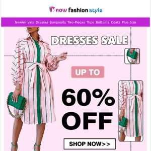 Look! Your favorite dresses!👏Sale up to 60%OFF