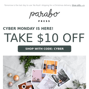 Cyber Monday deal starts now!