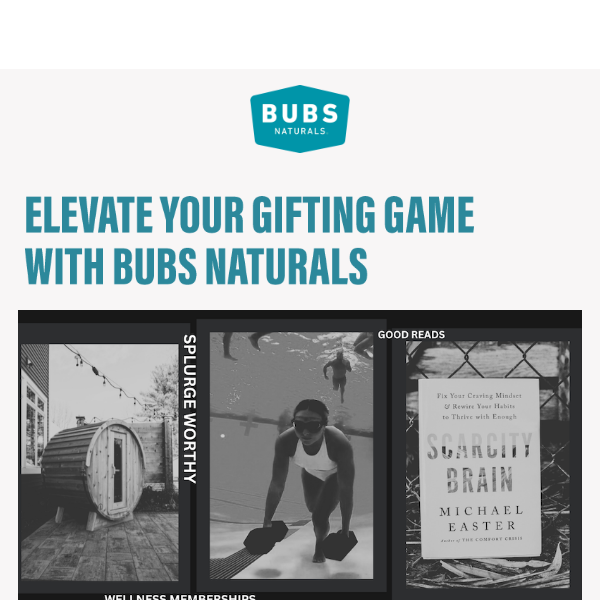 The BUBS Naturals Holiday Gift Guide is Here!