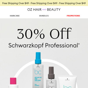 Schwarzkopf Professional Sale!