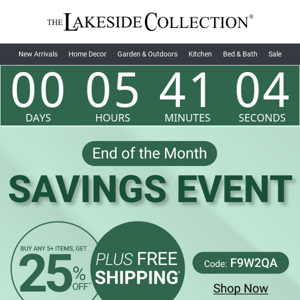 FINAL HOURS To Save 25% Off When You Buy 5+ Items