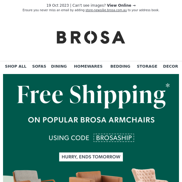 Free Shipping on Popular Brosa Armchairs!