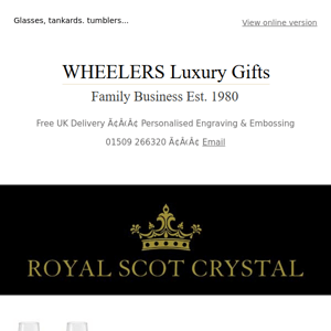 NEW Royal Scot Crystal Gifts