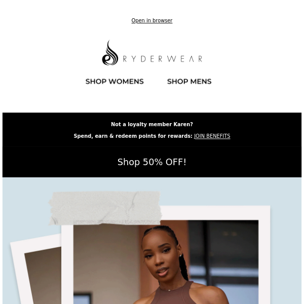 👈 50% OFF everything in this email 📧🤑