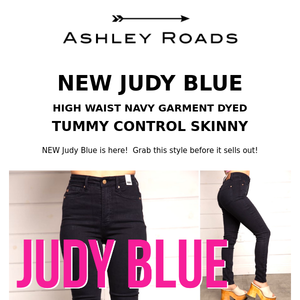 JUST RELEASED ✨ JUDY BLUE NAVY TUMMY CONTROL SKINNY