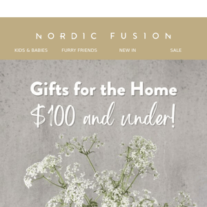 Gifts for the Home $100 & under!
