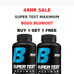 🚨BOGO Alert: Super Test Max BOGO Blowout!