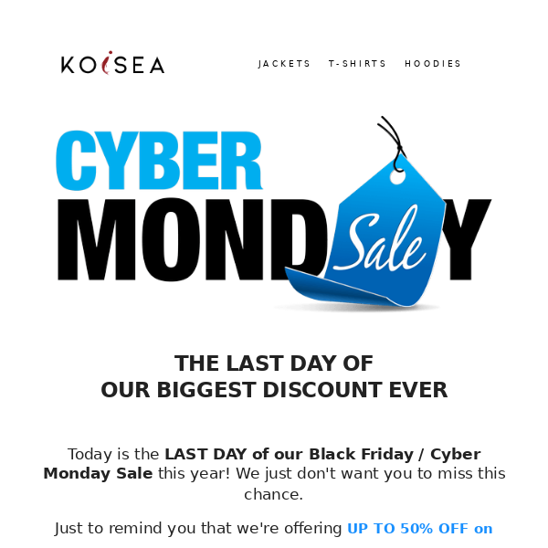 Cyber Monday | Our Biggest Discount of the Year!