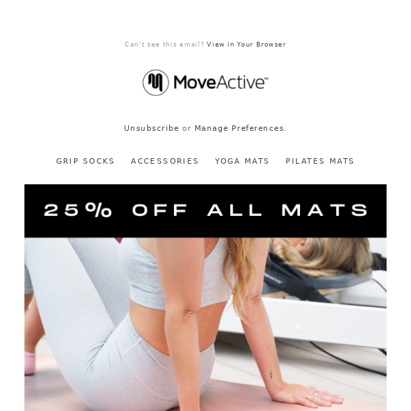Exclusive Offer  🎉 25% OFF Reformer and Yoga Mats | shop Now..