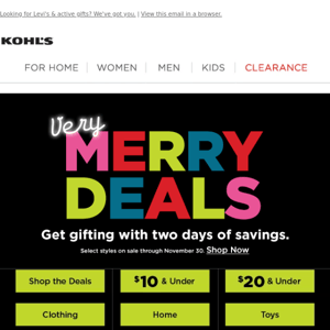 Very Merry Deals + 20% off savings ... happy holi-YAYS!