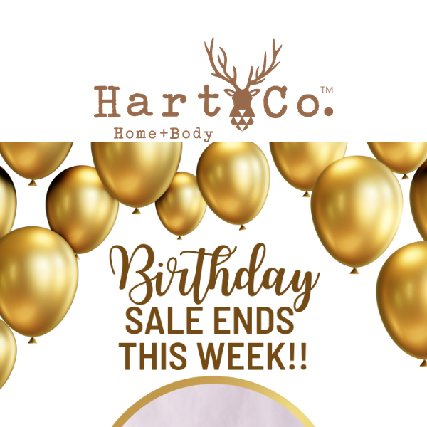 OUR MASSIVE BIRTHDAY ENDS THIS WEEK! UP TO 40% OFF ONLINE ONLY 🔥