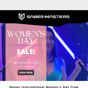 Celebrate International Women’s Day with SaberMasters!