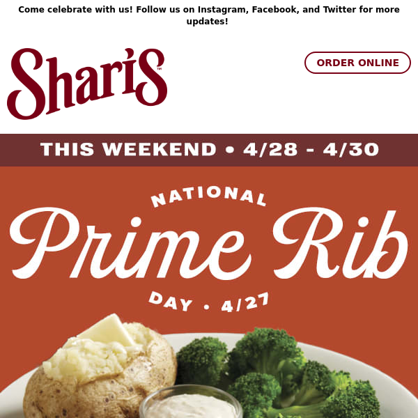 It's National Prime Rib Day Today!