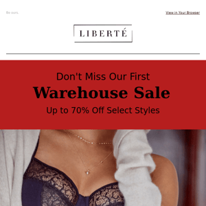 Warehouse Sale Up to 70% off