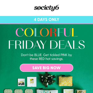 UP TO 60% OFF ~Colorful~ Friday Deals 🌈