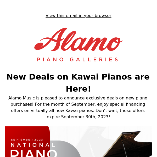 Start off the School Year Right With Deals on New Kawai Pianos  🎹