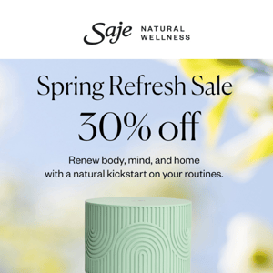 30% off your spring start 🌷