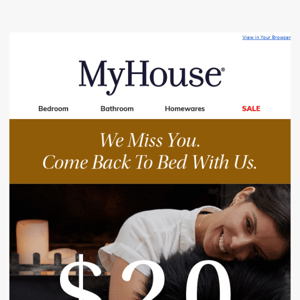 MyHouse Australia, $20 Voucher Just For You From MyHouse 🎁