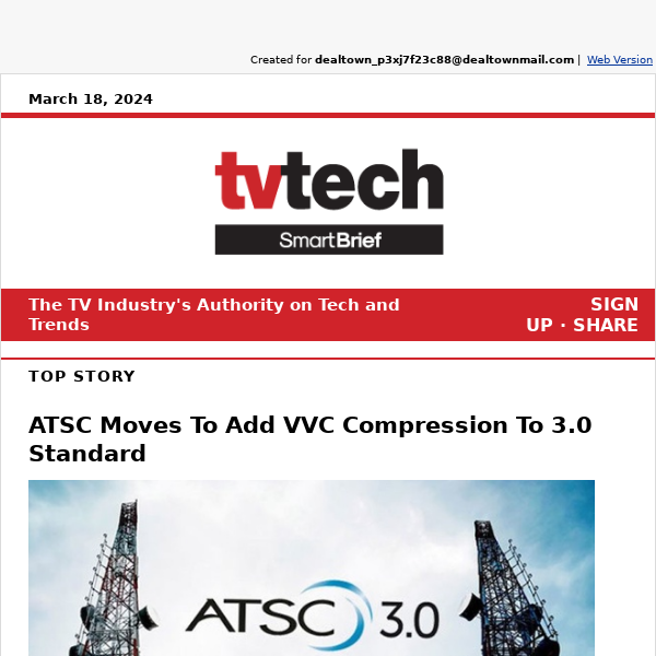 ATSC Moves To Add VVC Compression To 3.0 Standard