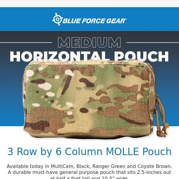 Get Your MOLLE Pouch Essentials at Blue Force Gear Today! 🎒