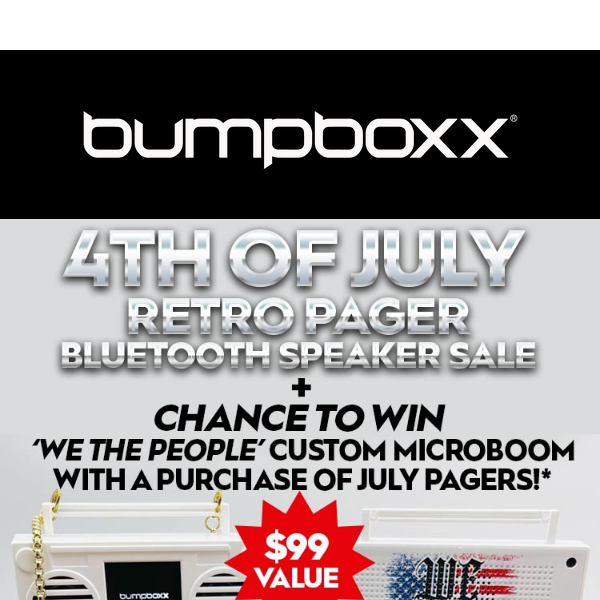 4th of July Custom Microboom Giveaway Ends Tomorrow!