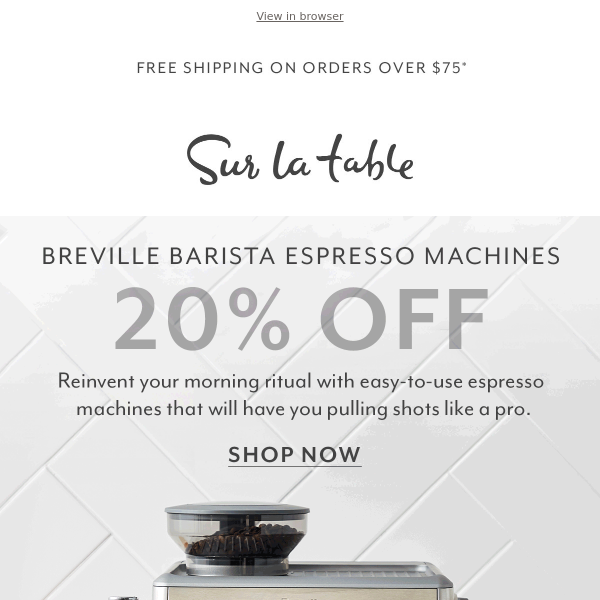 Breville's BIGGEST sale of the season is brewing ☕️