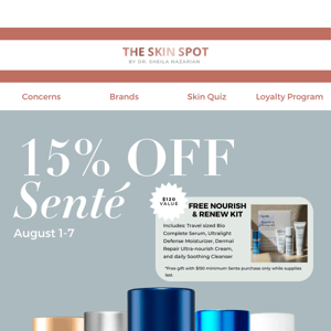 Senté Gives REAL Results! 15% Off This Week Only!