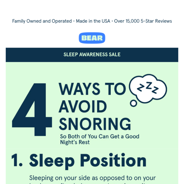 4 Ways to Tackle Snoring