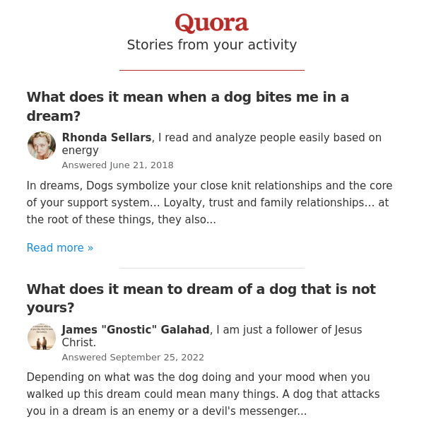 More related to "What does it mean to dream about my dog being missing?"