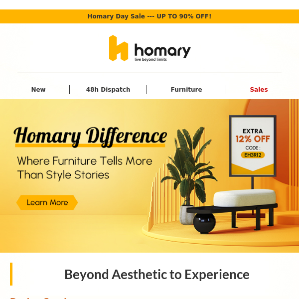 🏡 The Homary Difference: More Than Style + 12% Off!