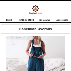 Flow & Freedom: Unleash your inner goddess in bohemian overalls!