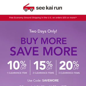 Buy More Save More up to 20% Off