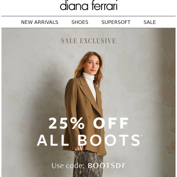 25% off All Boots*