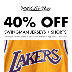 NBA Swingman Sale | 40% Off Jerseys & Shorts!