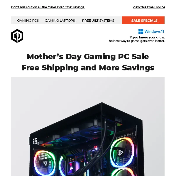 ✔ Mother’s Day Weekend Gaming PC Deals