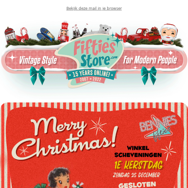 Klokje Haarvaten Instrueren 🎄Merry Christmas! - Fifties Store